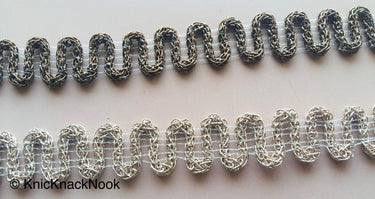Bronze Woven Zari Thread Lace Trim, Approx. 24mm wide - 200317L150